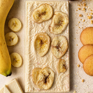 White Chocolate Banana Pudding Chocolate Bar | Box of 10